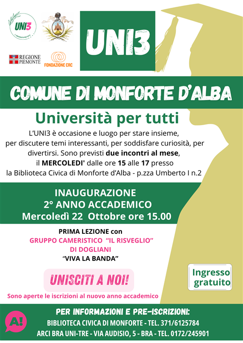 UNI 3 Univesità per tutti