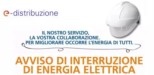 Avviso interruzione energia elettrica 22.07.2026